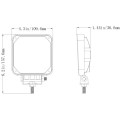 La lumière menée automatique de travail de 10-30V DC 20W 1800lm 36degree a mené la lumière de coffre